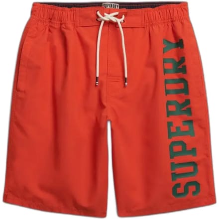 Superdry Logo 19-Inch Boardshorts Orange Grootte: S