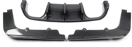 Achterbumper Lipspoiler Diffuser - Voor BMW E92 Coupe/E93 Cabriolet M3 (2008-2013) - Koolstofvezel - Auto accessoires