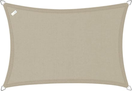 Buitenkado schaduwdoek rechthoek 4x6m - HDPE/RVS - taupe