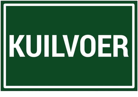 Kuilvoer sticker | 18 x 12 cm