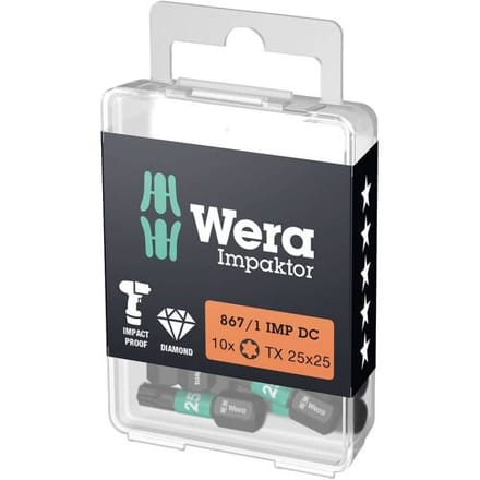 Wera 05057627001 Torx-bit Aandrijving: 1/4 (6,3 mm) Uitvoering: Torx TX 40 25 mm