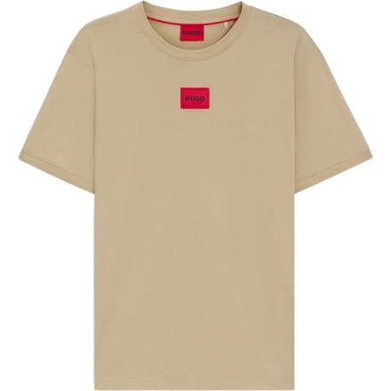 Hugo Diragolino T-shirt voor heren met logo op de borst (Medium Beige)