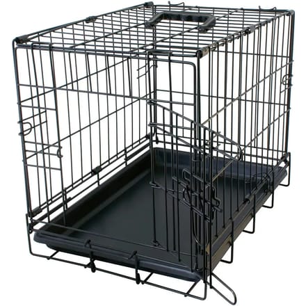 Hondenkrat met 2 plastic schuifdeuren Duvoplus Fer Pliable