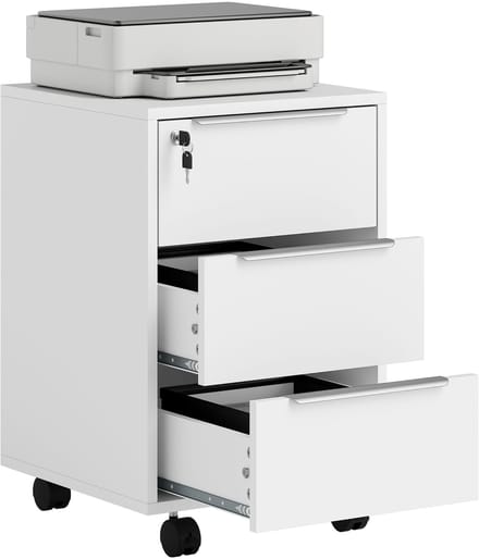 HOMCOM archiefkast - spaanplaat - 40x40x63,5 cm - wit