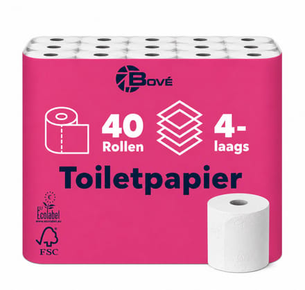 Bove 4 Laags Toiletpapier - 40 Rollen - Supersoft