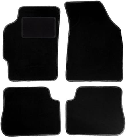 Zwarte veloursmatten voor: Kia Shuma sedan (1997-2004)