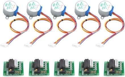 5-Pack 5V Stappenmotor met ULN2003 Driver Board voor Arduino