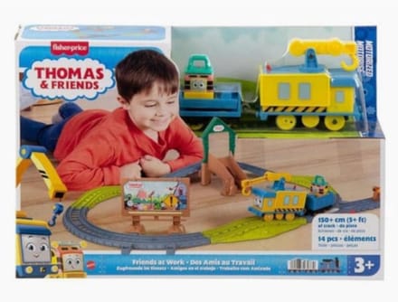 Treinbaan met locomotief en wagon, 14-delig, 150cm spoorlengte