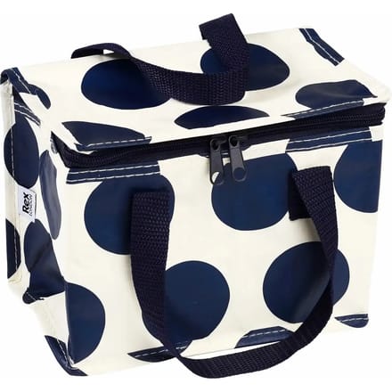 Rex London Spotlight - Koeltasje / Lunchtasje - Navy on White