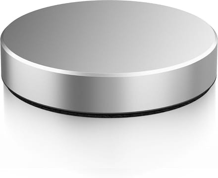 Platenspeler Stabilisator - Gewicht Stabilisator - Vinyl Geluid - Metaal Constructie - 7.8x7.8x1.55cm - Zilver