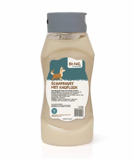 De-Tail Schapenvet hartjes knoflook pot 220 gram