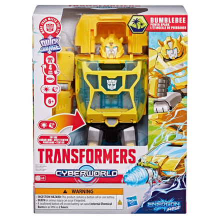 TRANSFORMERS CYBERWORLD POWER SPARK BUMBLEBEE.