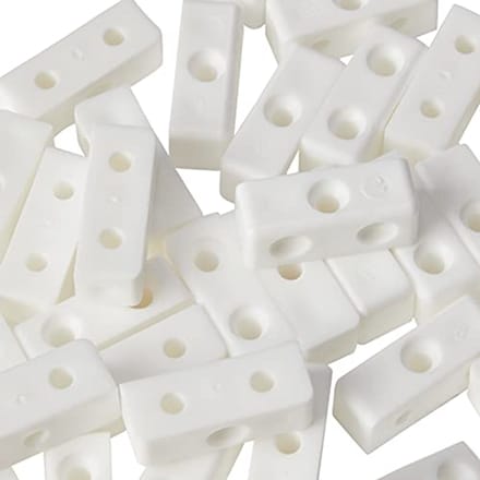 Witte houten meubelverbindingsblokken - 100 stuks