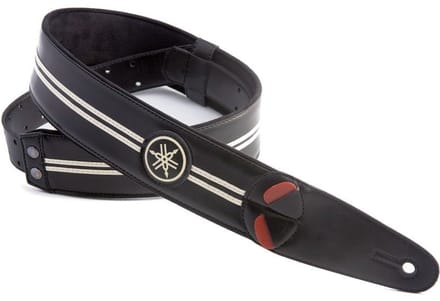 Yamaha RightOn! Race Vegana Guitar Strap Black & Ivory gitaarband