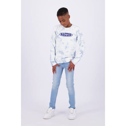 RAIZZED Boys Nelson Sweater Summer Blue Maat: 3 | Truien Outlet | Unisex | Wit