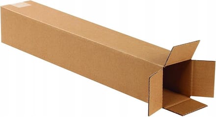 Verzendhulzen Hoekig - Verzendkokers Vierkant - Posters Verzenden - Robuuste Kartonnen Constructie - 100x100x600mm - Bruin