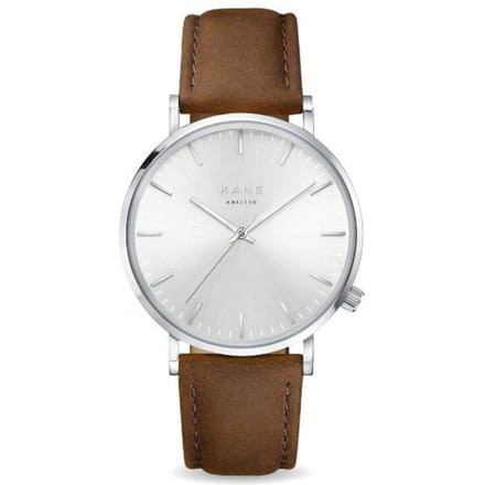 Kane Watches | Silver Steel Vintage Brown