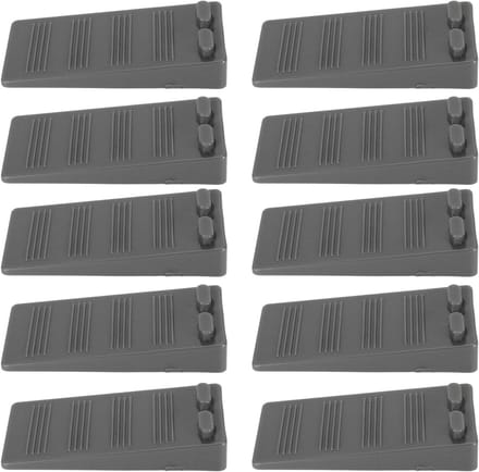 Deurstopper Set - Windvanger Deur - Deuren Open Houden - Niet-Glijdend Oppervlak - 10 Stuks - Grijs