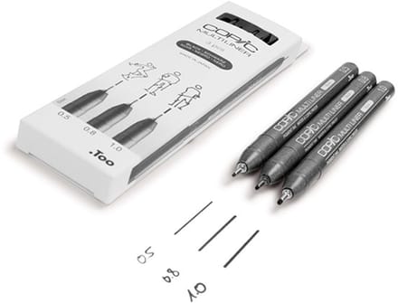 Set of liners Copic Multiliner 3 pcs – 0.5-1.0 mm