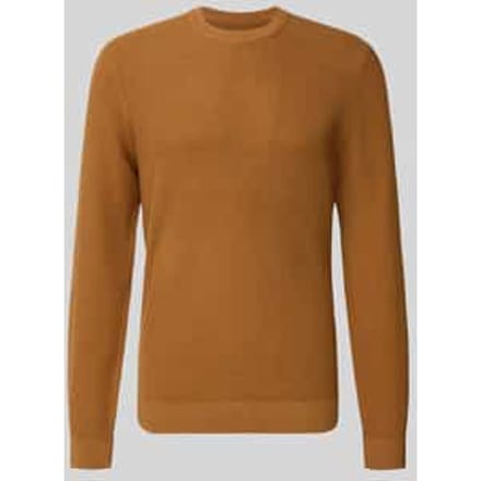 Gebreide pullover met ribboorden