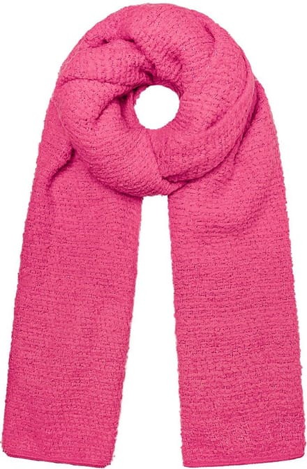 Yehwang Sweet Teddy - Sjaal - Relief - 100% Polyester - 180 x 50 cm - Fuchsia roze