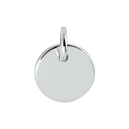 Zilver Gerhodineerde Graveerhanger rond 1330153