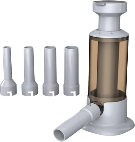 Handmatige Worststopper - Worstmaker Keuken - Zelf Worst Maken - Inclusief 4 Vulbuizen - Compact Formaat - Koffie