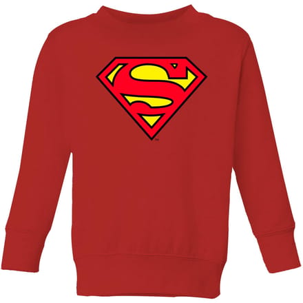 Official Superman Shield Kids' Sweatshirt - Red - 122/128 (7-8 jaar)