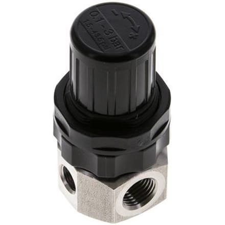 Drukregelaar G1/4'' 320l/min 0.5-3.0bar/7-44psi Roestvrij staal