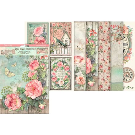 Stamperia - House of Roses A4 Rice Paper Selection (6pcs) (DFSA4XHR)