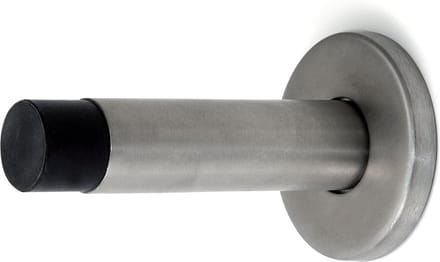 Dulimex Deurstopper/deurbuffer - 1x - 50 x 86mm - inclusief schroeven - RVS - wandmodel