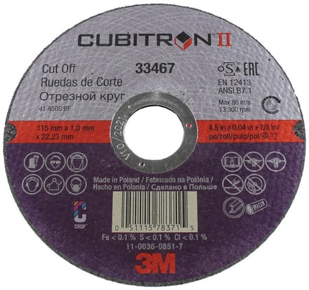 3M Cubitron II Doorslijpschijf 115mm - per stuk
