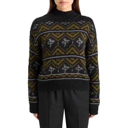 Scotch & Soda Metallic Fair Isle Pullover Evening Black Talla: XL | Jerséis de Punto Outlet | Mujer | Negro