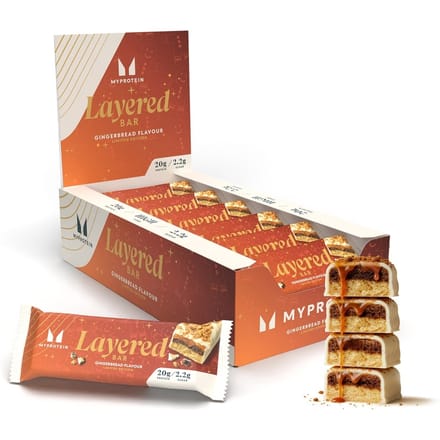Eiwitreep met laagjes - 12 x 60g - Gingerbread - Limited Edition