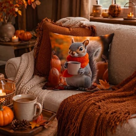 Cozy Autumn Friends Collection Kussenhoes - 45x45 cm