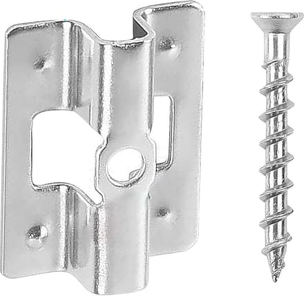 100x Terrasclips RVS voor WPC en Bamboe | Bevestigingsclips met Schroeven (6-9 mm)
