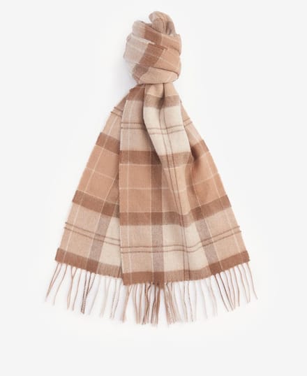 Barbour Tartan Scarf Camel