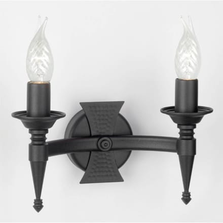 Elstead Lighting LED Wandlamp Saxon | 2X E14 Max 60W | Black