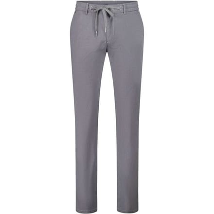 Gardeur Broek Sidney-2 Micro Check Drawstring High Stretch Featherweight Licht Grijs / male