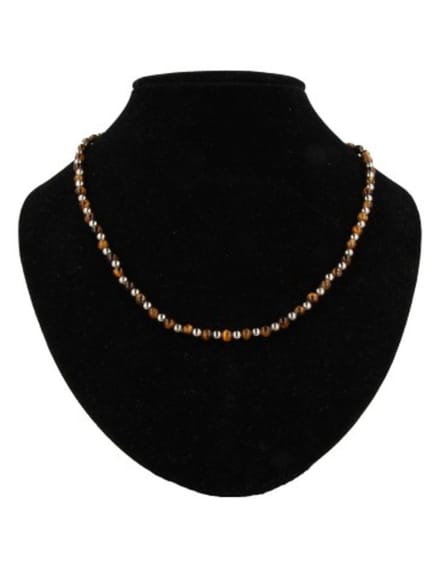 Tijgeroog Ibiza love ketting