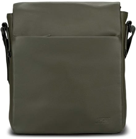 JOST schoudertas met laptopvak Tromsoe Crossover Olive olijfgroen
