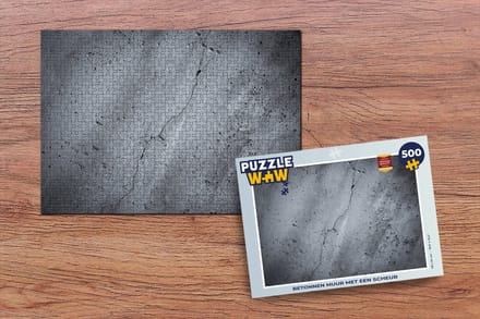 Puzzel Beton - Grijs - Scheur - Legpuzzel - Puzzel 500 stukjes