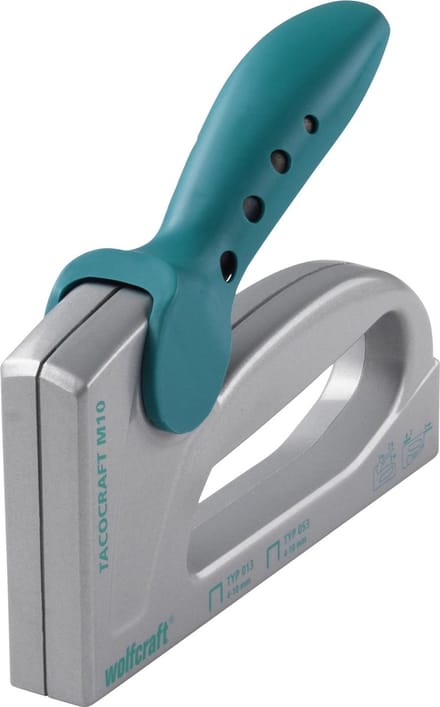 wolfcraft - Handtacker - Nietpistool - tacocraft M 10, met metalen behuizing - 7080000