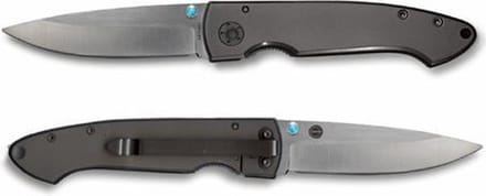 Adola Black Eagle Opaal Titanium Stainless PE mes - grijs