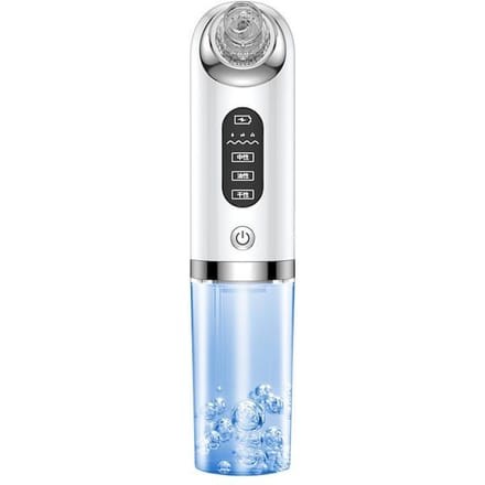 Petit Absorbeur de Points Noirs à Bulles, Éliminateur Électrique Portable de Points Noirs, Nettoyage du Visage à Domicile, Introduction d'Hydratation, Instrument d'Injection d'Oxygène white