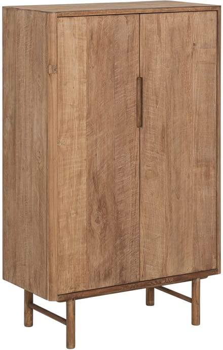 DTP Home Cupboard Bliss low, 2 doors,130x80x40 cm | TEAKWOOD top