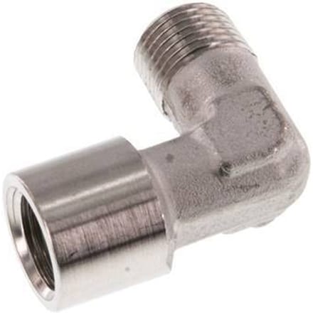 G 1/8'' x R 1/8'' F/M RVS L-Fitting 90graden 150 Bar - FL2E-FM-S-018GR
