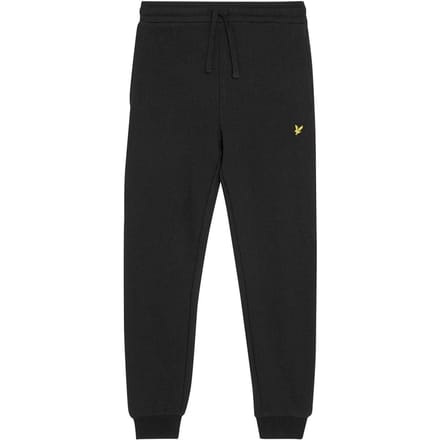 Lyle & Scott Kinder/Kinder Fleece Regelmatige Sweatbroek (Jet Zwart)