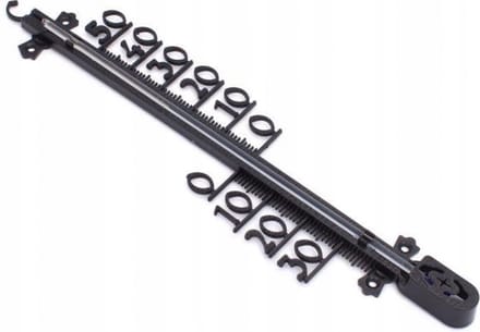 Synx Tools Buitenthermometer Kunststof 41cm - Min/Max - Thermostaten - Buiten temperatuur meter - Thermometer Design