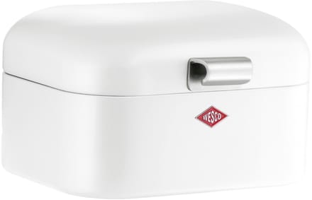 WESCO Mini Grandy Broodtrommel | 2 Liter - Maat S | Metaal - Wit | Brooddoos